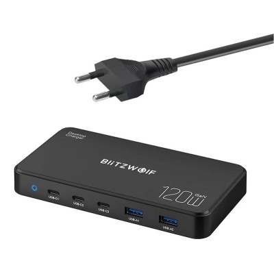 BlitzWolf BW-i100 120W 5w1 – ładowarka sieciowa USB-C
