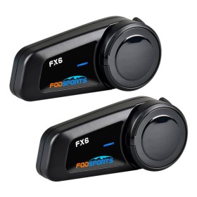 Interkom motocyklowy Fodsports FX6 2 szt. czarny Bluetooth