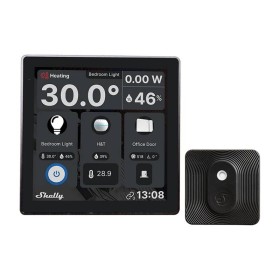 Zestaw SHELLY Wall Display + BLU H&T czarny – smart home