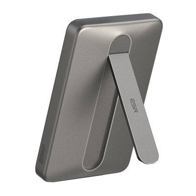Powerbank magnetyczny z podstawką ESR Qi2 MagSlim 5000 mAh (piaskowy)