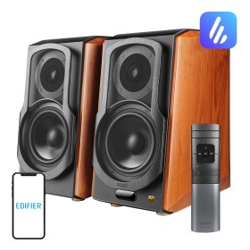 Edifier S1000W 2.0 brązowa – kolumna głośnikowa