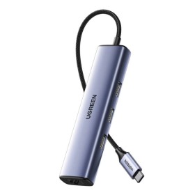 UGREEN Hub USB-C CM475 5-portowy szary – adapter USB-C