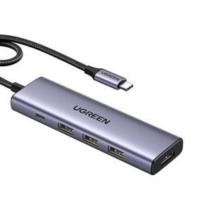 UGREEN CM511 Hub USB-C HDMI 5w1 – adapter do laptopa srebrny