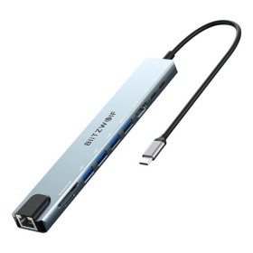 Stacja dokująca BlitzWolf BW-TH5 10-portowa USB-C srebrna