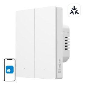 SONOFF M5-2C-80W Przełącznik ścienny Wi‑Fi Matter 2‑kanałowy