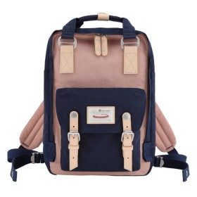 Plecak na laptopa HIMAWARI 188L 14” granatowo-różowy
