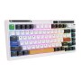 Bezprzewodowa klawiatura mechaniczna Royal Kludge KZZI K75 pro RGB, Moment Switch (czarno-biała) (QWERTY)