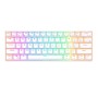 Klawiatura mechaniczna Royal Kludge RK61 RGB, brown switch (biała) (QWERTY)