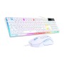Przewodowy zestaw klawiatura + myszka MageGee K1 (biały) (QWERTY)