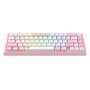 Klawiatura mechaniczna gamingowa Havit KB874L RGB (różowo-biała) (QWERTY)