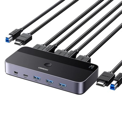 UGREEN CM664 Przełącznik HDMI KVM 2-portowy USB (switch)