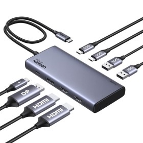 UGREEN CM639 hub USB-C 8w1 2x HDMI DP 4K 60Hz