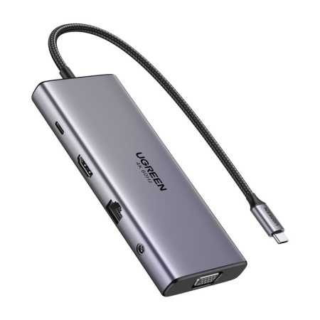 UGREEN CM639 Hub USB-C 11-portowy PD 100W - stacja dokująca