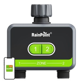 RAINPOINT Sterownik nawadniania 2-strefowy – kontroler irygacji