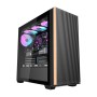 Obudowa komputerowa Darkflash DS900WS (czarna) + 4 wentylatory
