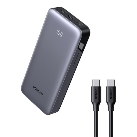 UGREEN Powerbank PB532 20000mAh 30W USB/2xUSB-C szary