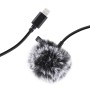 Mikrofon Jack Puluz krawatowy z klipsem PU426 1,5m 3.5mm Lightning