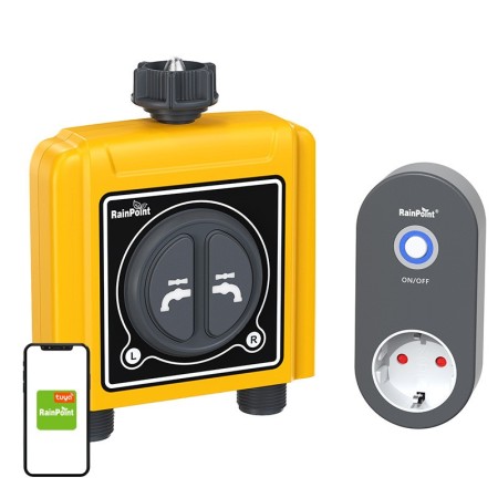 Sterownik nawadniania RAINPOINT 2-strefowy – timer ogrodowy RainPoint