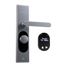 Shelly LOQED Touch Smart Lock – zamek do drzwi Wi‑Fi BT srebrny