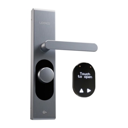 Shelly LOQED Touch Smart Lock – zamek do drzwi Wi‑Fi BT srebrny