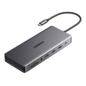 UGREEN Hub CM681 11-portowy szary – hub USB-C 11w1