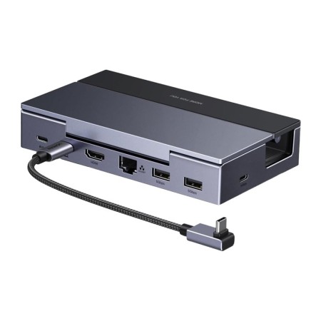 Stacja dokująca Ugreen CM800 6w1, do konsol przenośnych Steam Deck / Asus ROG Ally, USB-C do HDMI 4K 120Hz, 2x USB, USB-C, RJ45