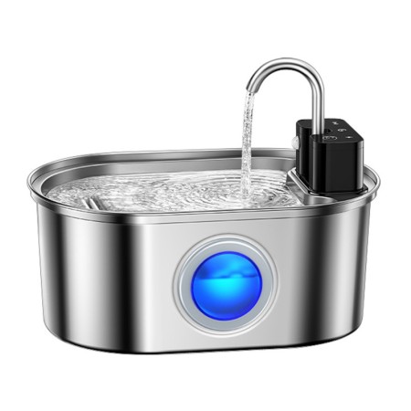 Fontanna ROJECO stal nierdzewna 3.2l – fontanna dla kota