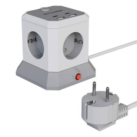 BlitzWolf BW-EC1 listwa zasilająca 4 gniazda czarna
