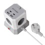 BlitzWolf BW-EC1 listwa zasilająca 4 gniazda czarna