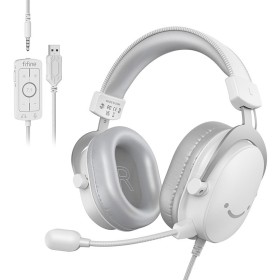 Fifine H9W Słuchawki gamingowe białe – headset do gier