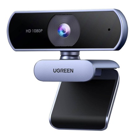 Kamera internetowa UGREEN 15728 1080p srebrna – webcam
