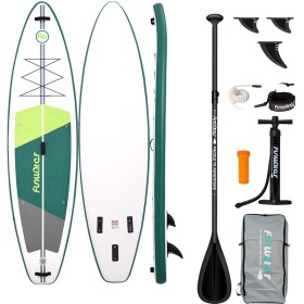 Deska SUP FunWater SUPFW69A zielono-biała – paddleboard