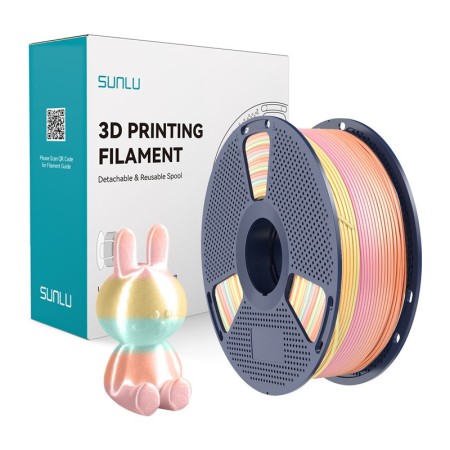 Filament SUNLU PLA+ Silk Rainbow 05 1.75mm 1kg do druku 3D