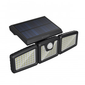Zewnętrzna lampa solarna LED Blitzwolf BW-OLT4 z czujnikiem zmierzchu i ruchu, 1800mAh
