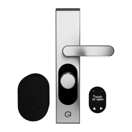 Zamek smart Shelly LOQED Touch 2S srebrny – zamek drzwiowy