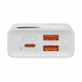 Powerbank Baseus Adaman2 10000mAh, 2xUSB, USB-C, 30W (biały)